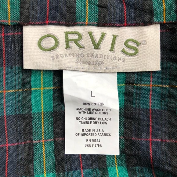 Vintage Orvis Plaid Zip Jacket Matching Pants Suit - Picture 7 of 14